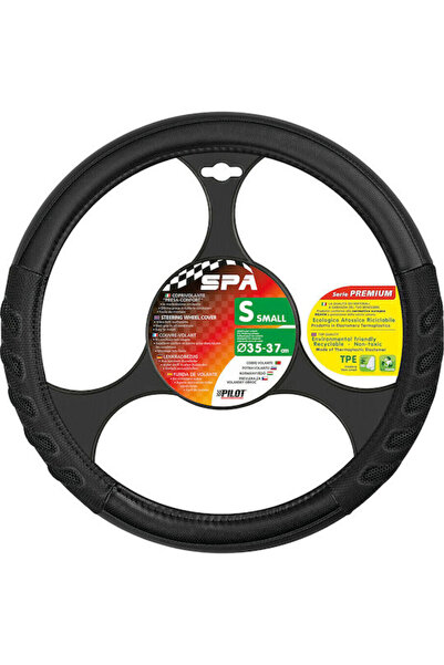 Lampa Car Steering Wheel Cover with Diameter 35-37cm made of Leatherette Black