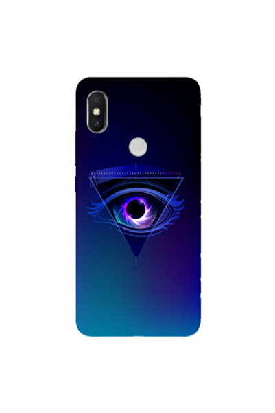 Other Xiaomi Redmi S2 Triangular blue eye Transparent Silicone TPU Θήκη
