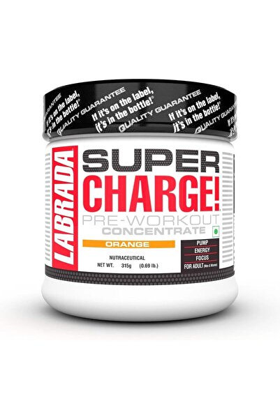 Labrada super charge pre-workout concentrate - 315 g, Orange (63 Servings)