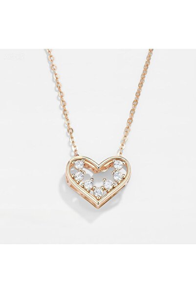 SaraQabi 18K Gold Plated Waterproof Heart Necklace - Non Tarnish Copper Chain...