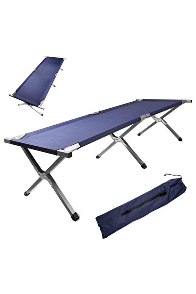 varioshop Pat de camping VarioShop ® pliabil, cadru din oțel, sarcină maximă ...