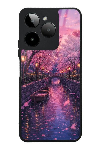 Spoyi حافظة هاتف لامعة بتصميم Gm Era 30 Sakura Twilight Canal