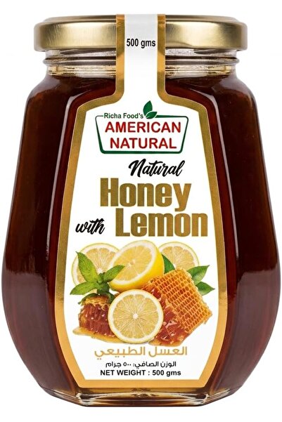 American Natural Honey With Lemon 500 G X 12
