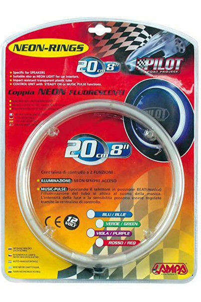 Lampa NR-20 Δαχτυλίδια Νέον 12V/20εκ. Μπλε Διακοσμητικός Φωτισμός Εσωτερικού ...