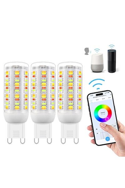 I-Shunfa Bec LED inteligent G9, I-SHUNFA, Wi-Fi, 4W 400lm, 2700-6500K, reglab...