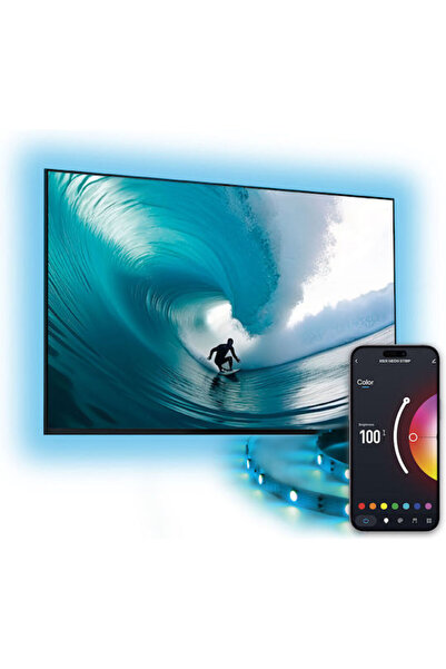 KSIX Έξυπνη ταινία LED Wi-Fi RGB για τηλεόραση 2μ με τηλεχειριστήριο Κωδικός:...
