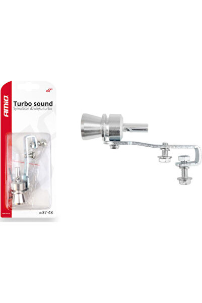 AMIO Exhaust Whistle Τurbo Sound for Universal Ασημί Code: 02228
