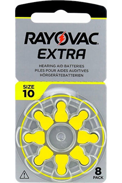 Rayovac Εξαιρετικά Προηγμένες Μπαταρίες Ακουστικών Βαρηκοΐας 10 1.45V 8 τεμάχια