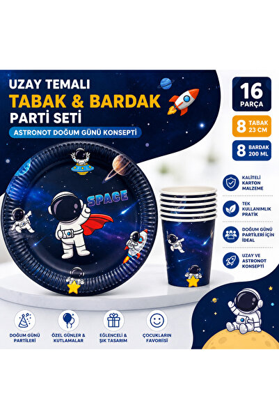Ege Pastacılık Set za dečiju rođendansku proslavu, tematski set tanjira i čaša