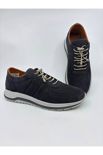 Papuccu Dark Blue Men's Leather Shoes