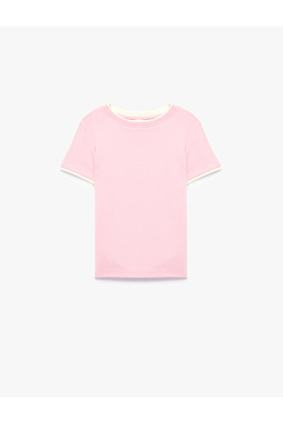 Koton Modal Blend Crew Neck Short Sleeve Slim Fit T-Shirt