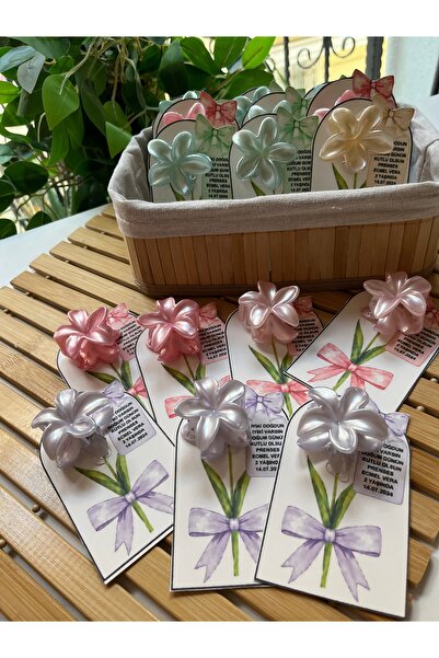 incihediyelik Lotus renkli toka kına,düğün,nişan,doğumgünü ,bridal party 10(a...