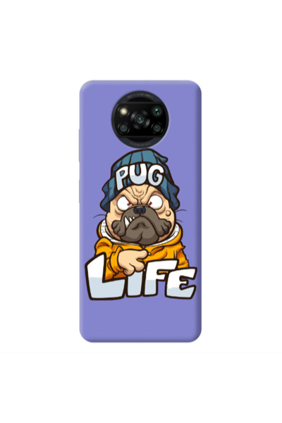 Other Xiaomi Poco X3 /X3 Pro Pug Life 2 Purple Colored Silicone TPU Θήκη