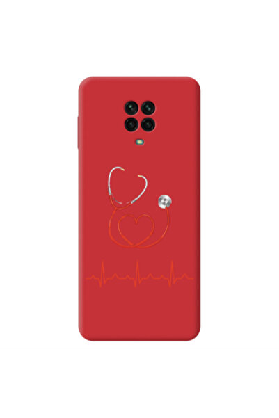 Other Xiaomi Redmi Note 9 Pro Stethoscope Red Colored Silicone TPU Θήκη