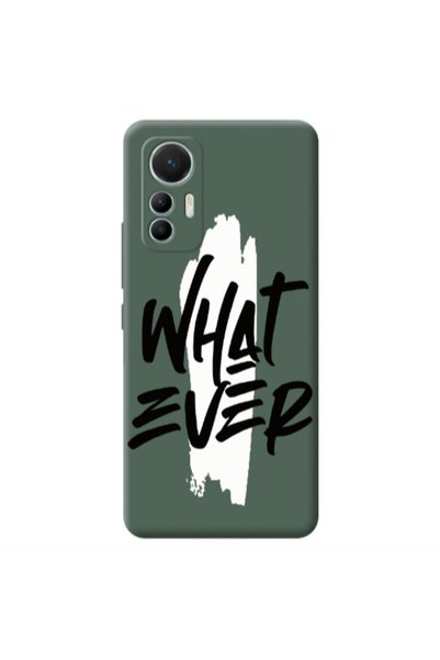 Other Xiaomi Mi 12 Lite What Ever Dark Green Colored Silicone TPU Θήκη