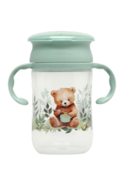 Kiokids Μιντ Λιτλ Μπερ, Εκπαιδευτικό Ποτήρι 330ml (1ο Βήμα +6μην)