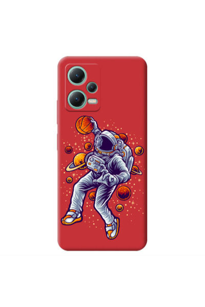 Other Xiaomi Redmi Note 12 Pro 5G Space Basketball Red Colored Silicone TPU Θήκη