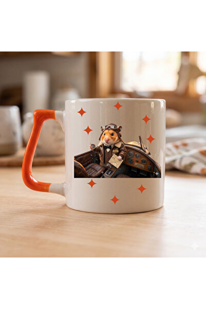 D&Y GAUDERY Sad Sad Hamster Profession Pilot Mug Cup