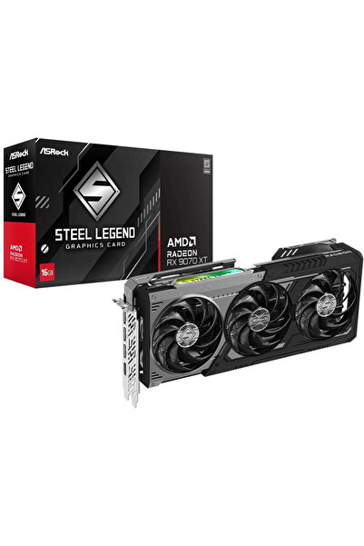 ASROCK RX9070XT SLD 16G, AMD Radeon RX 9070 XT Steel Legend Dark 16GB, GDDR6,...