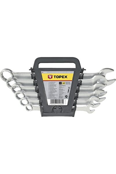 OEM Set chei combinate fixă-inelară Topex 8-17 mm, 6 piese, crom-vanadiu