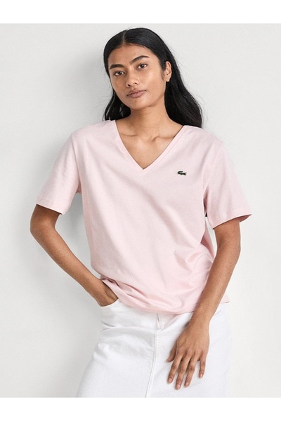 Lacoste LIVE Lacoste v-neck t-shirt organic cotton