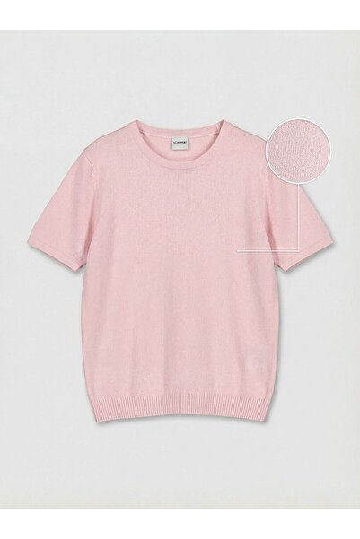 LC Waikiki Lcw Kids Pink Short Sleeve Girls' Knitwear Sweater