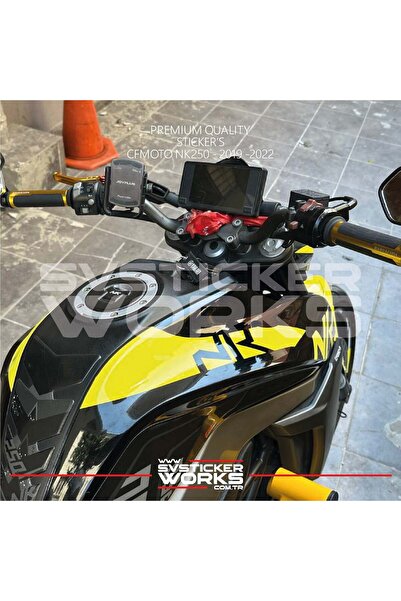 ARONA Cfmoto Nk250 Gen1 Depo Sticker Yellow Color Sticker Label Model Svstick...