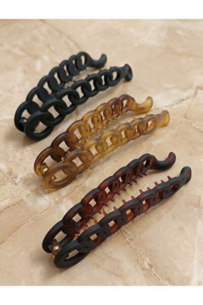 GÜLPEŞE 3-Piece Banana Buckle Black Brown Yellow