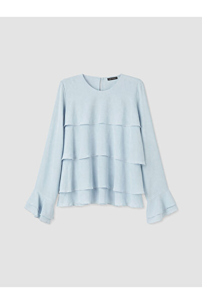 LC Waikiki Peak New Season Crew Neck Layered Blouse