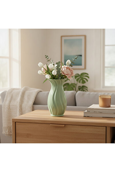 OEM Vază Ceramică Verde 23 cm