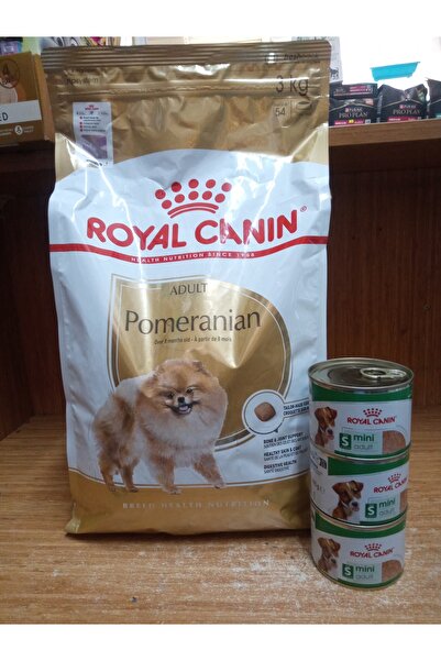 Royal Canin Pomeranian Adult Yetişkin Köpek Kuru Maması 3 KG+3 ADET 195 GR S ...