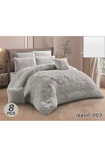 BIET ALMAFROSHAT Super High-End Soft Long Hair Fur Quilt Set, Wool Fur Bedspr...