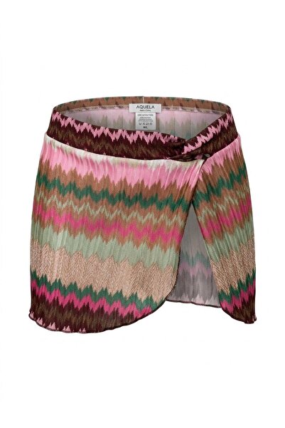 AQUELLA Multicolor twisted skirt