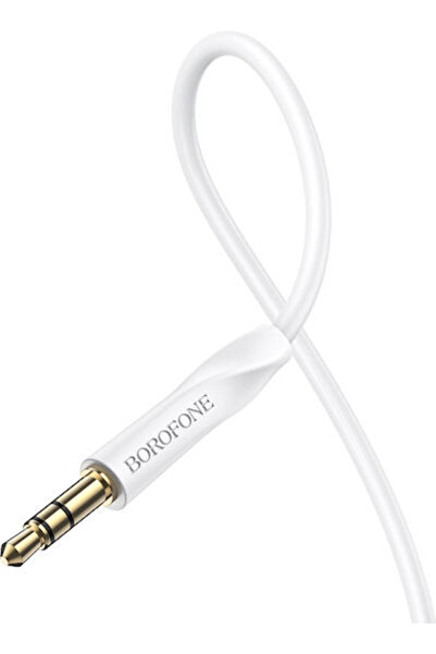 Borofone Καλώδιο Jack 3.5mm, Αρσενικό 3.5mm - Αρσενικό 3.5mm, Λευκό, 1μ, Bl16