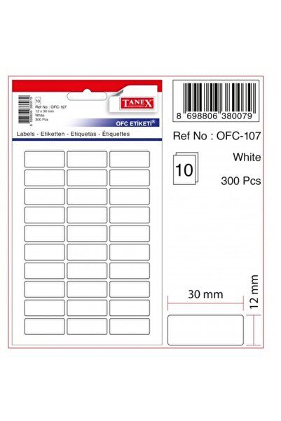 Tanex ملصق 10Lu Ofc-107 لاصق - 2 قطعة