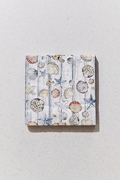 Paşabahçe Beach Shells 20-Piece Napkins, Stylish Tableware Accessory