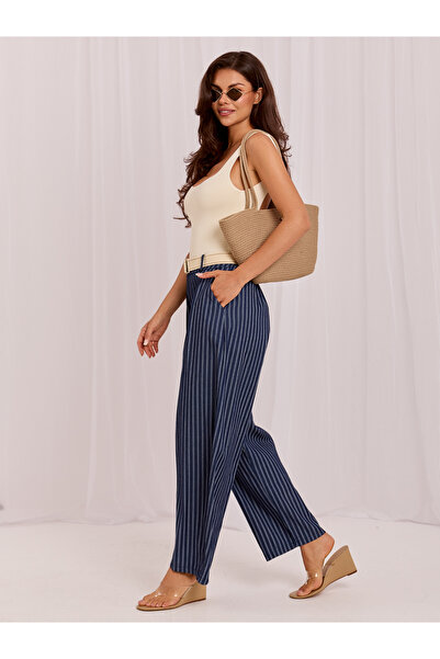 Factory Price Pantaloni Dama Bleumarin