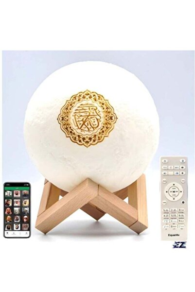 ELTRAZONE Moon Lamp Quran Speaker with 7-Color LED, Bluetooth App Control, Re...