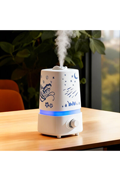 HI-FINE 1.5L Ultrasonic Cool Mist Humidifier With Star Butterfly Hollow RGB N...