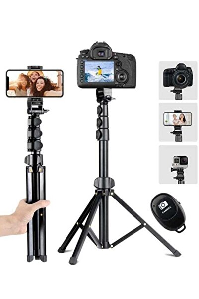 ELTRAZONE 142cm Extendable Tripod Stand with Bluetooth Remote for iPhone, And...