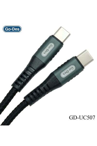 Go-Des GD-UC507 USB-C to USB-C 100W PD Fast Charging Cable with Fast Data Tra...