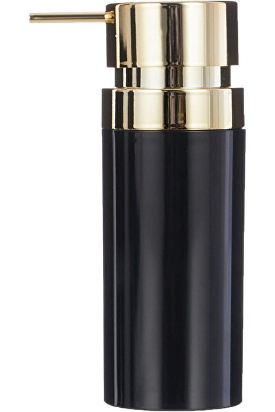 Yıldızan Msa Shop M-E31-06-A Lenox Liquid Soap Dispenser Black with Gold Fram...