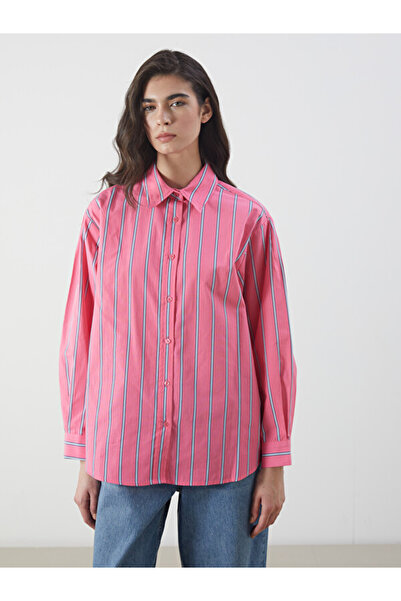 LC Waikiki Striped Poplin Women's Shirt Tunic