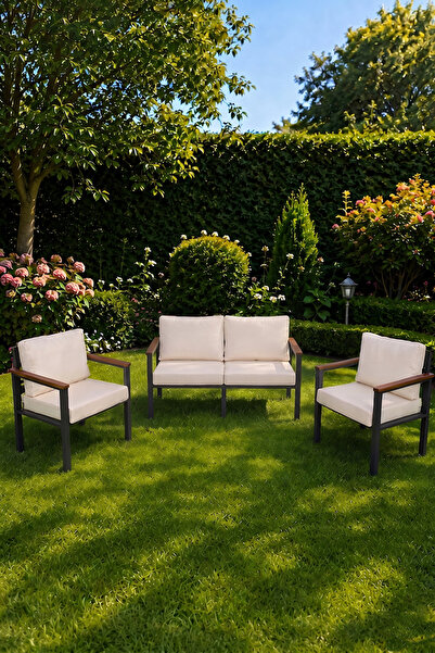 neokas Balkon Takımı, 1 + 1 + 2 Bahçe Takımı,Masasız, Bekleme Alanı Koltuğu,