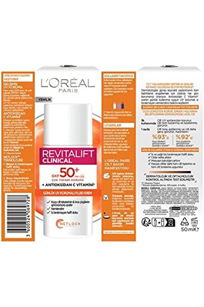 Yıldızan Pazaralanı Store Revitalift Clinical Spf 50+ Daily High Uv Protectio...