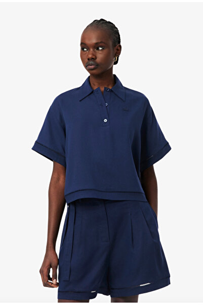 Lacoste Oversized Fluid Twill Polo Shirt