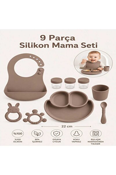 ERMA HOME 9 Piece Food Set |   100% Silicone |   Bpa Free |   Suitable for Su...