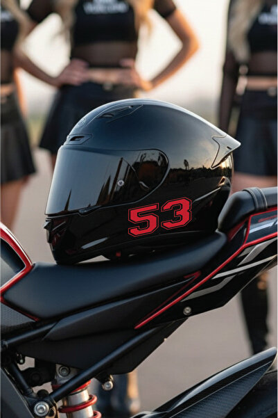 Yalıgraf Reklam Tabela Helmet Number Sticker - City License Plate Codes - Rac...