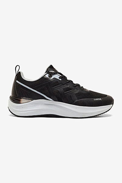 Campus Men TRICK Bubble Yoga Max Lace-Up Running Shoes-Black