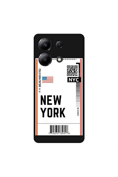 Other Xiaomi Redmi Note 13 4G New York NYC Black Colored Silicone TPU Θήκη